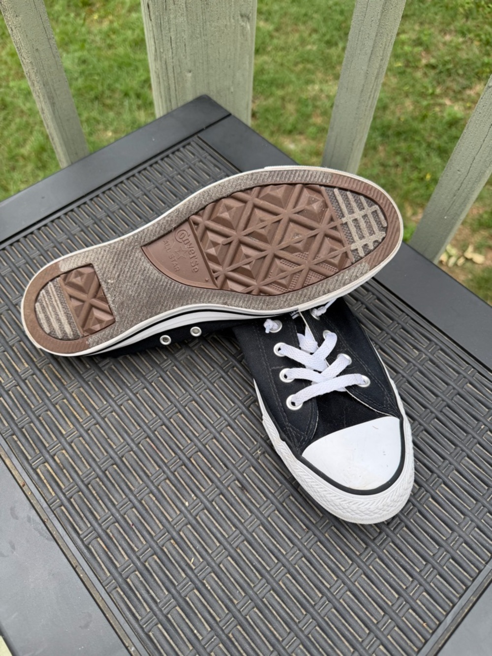 Shoreline Low Top converse Canvas Sneakers - Black size 10 - Picture 7 of 9
